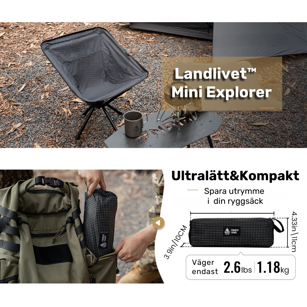 Kompakt campingstol – Vildmarken™ Mini Explorer