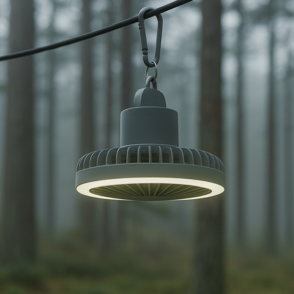 Vildmarken™ 3-i-1 Campingfläkt – LED & Powerbank