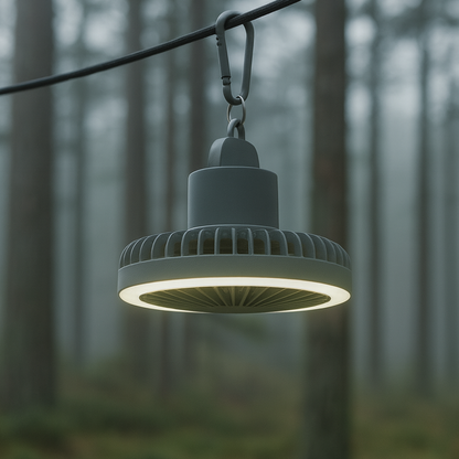Vildmarken™ 3-i-1 Campingfläkt – LED & Powerbank